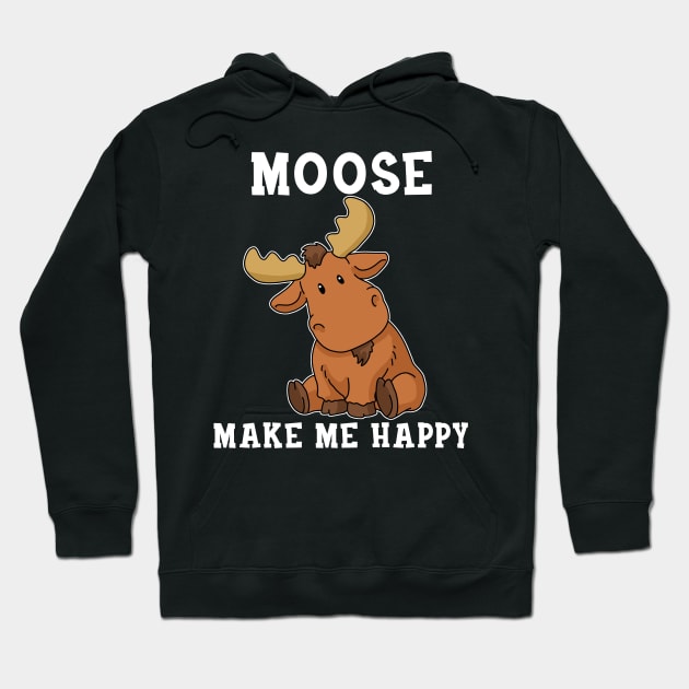 Baby Moose Moose Gifts Women Men Moose Hoodie by PomegranatePower